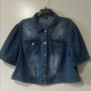 SHEIN Blue Denim Jacket